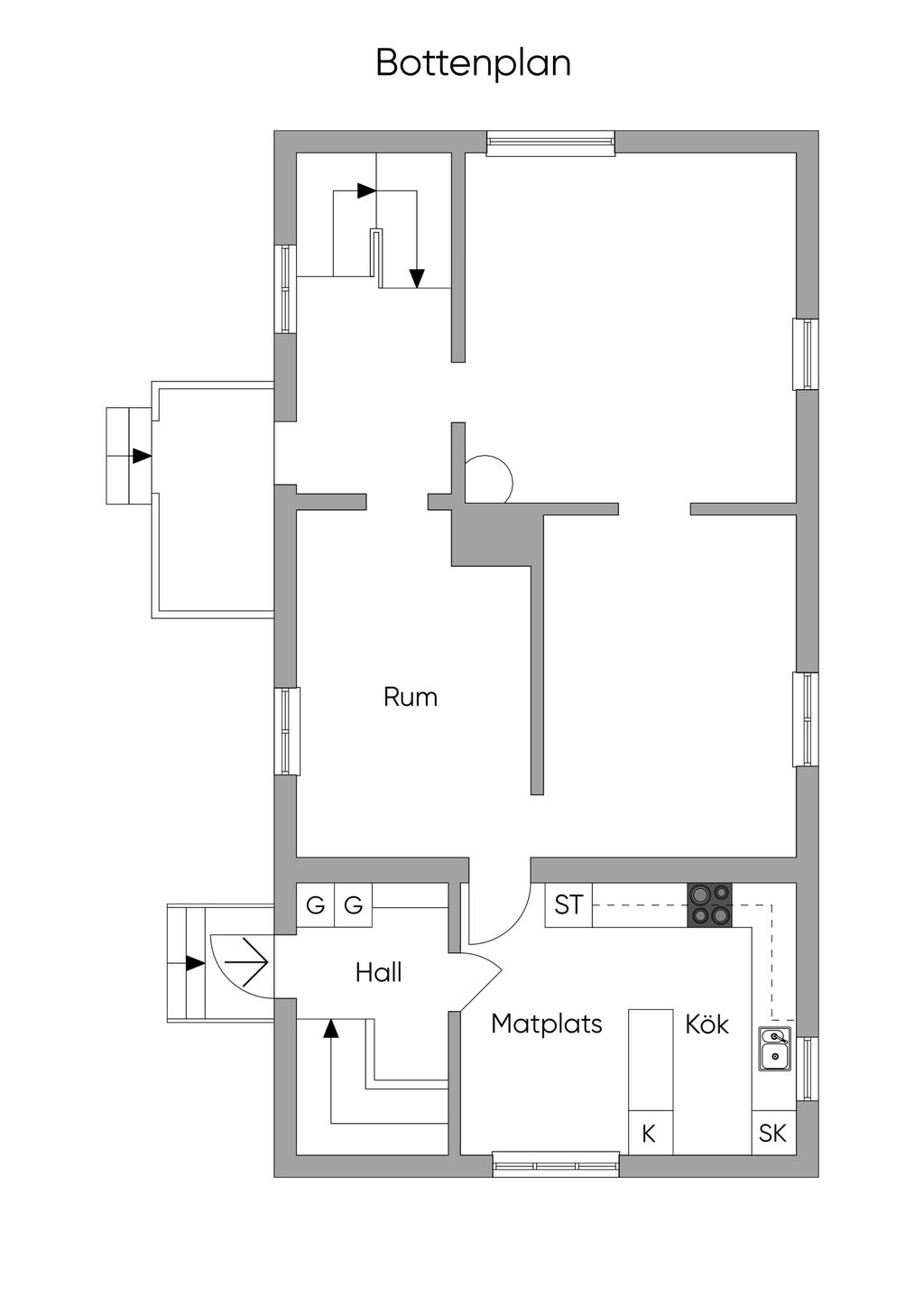 Planritning - Entréplan