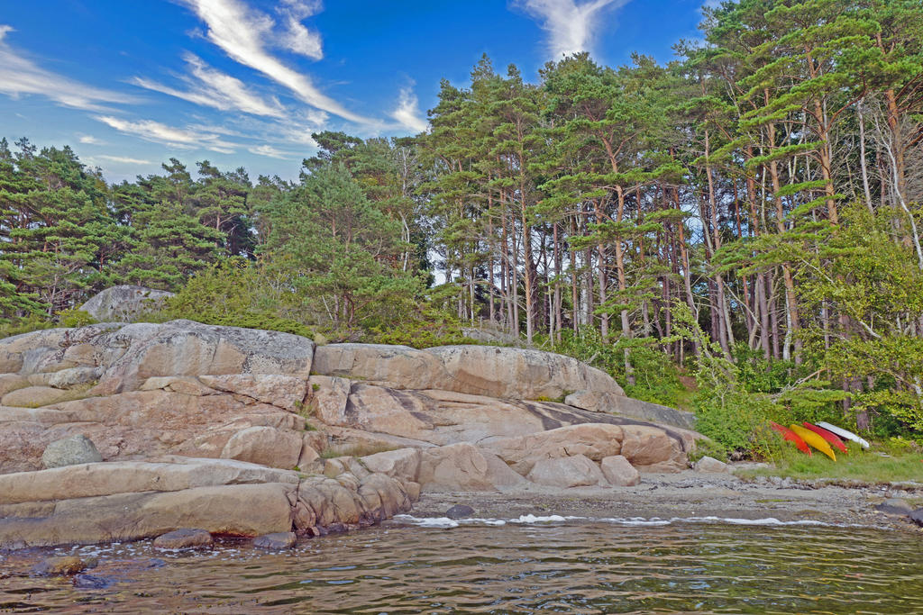 Strand på Lammön 5min gångväg från huset