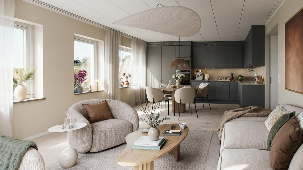 Brf Nya Magasinet exempelbild (3D-visualisering)