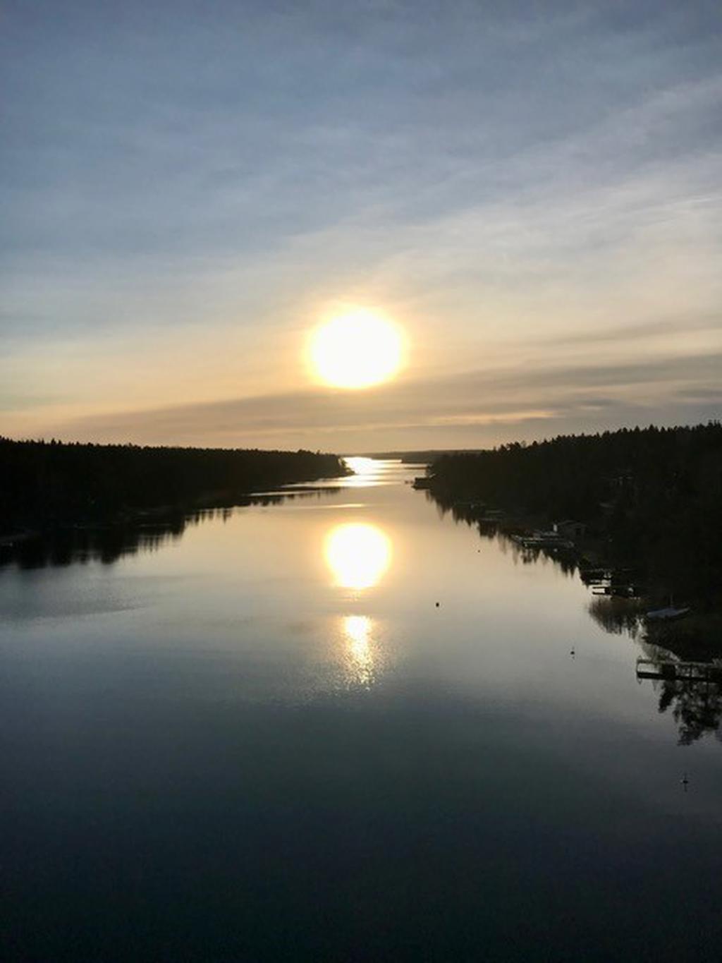 Kvällsbild från Trästabron 