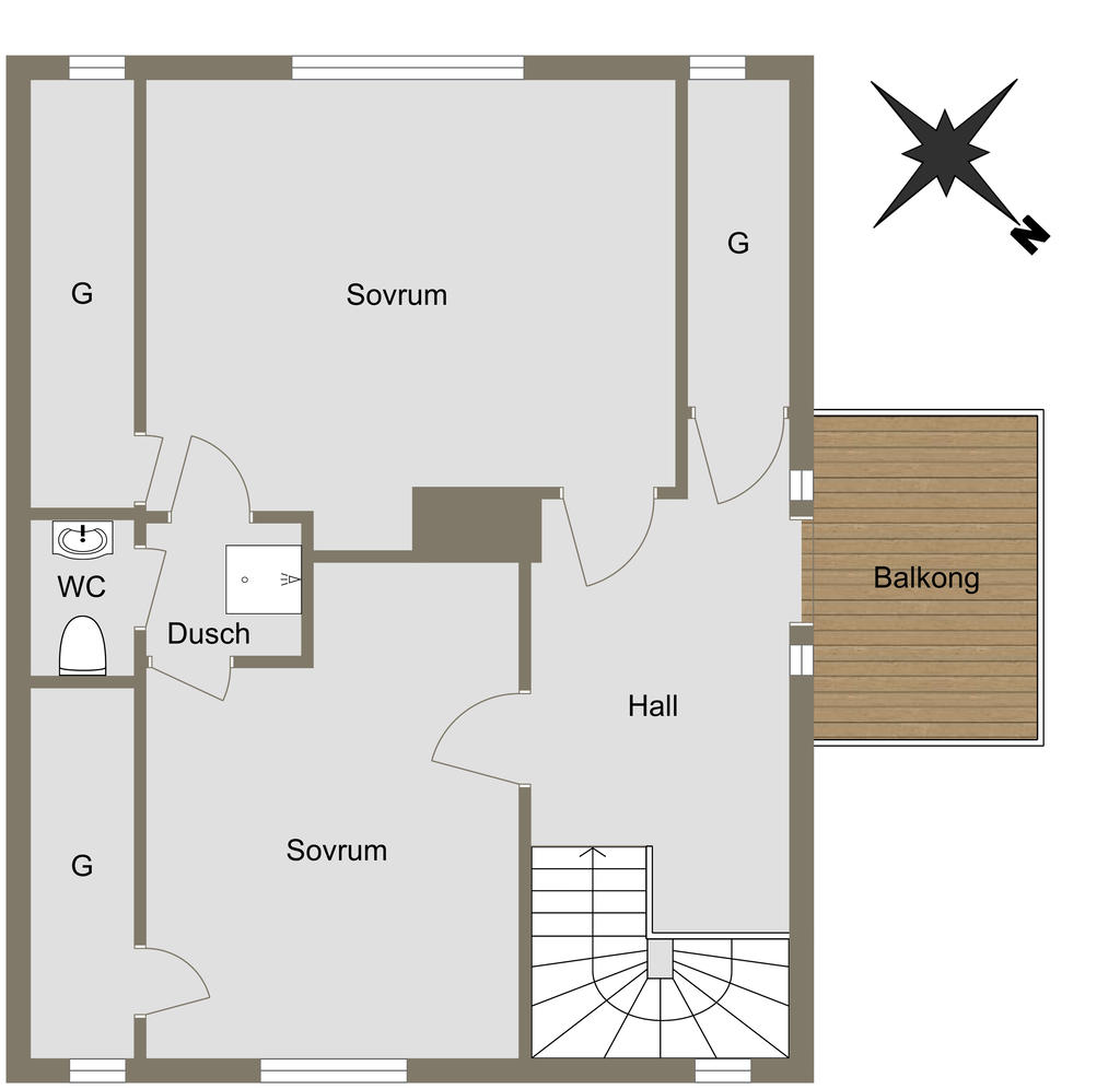  Övre plan