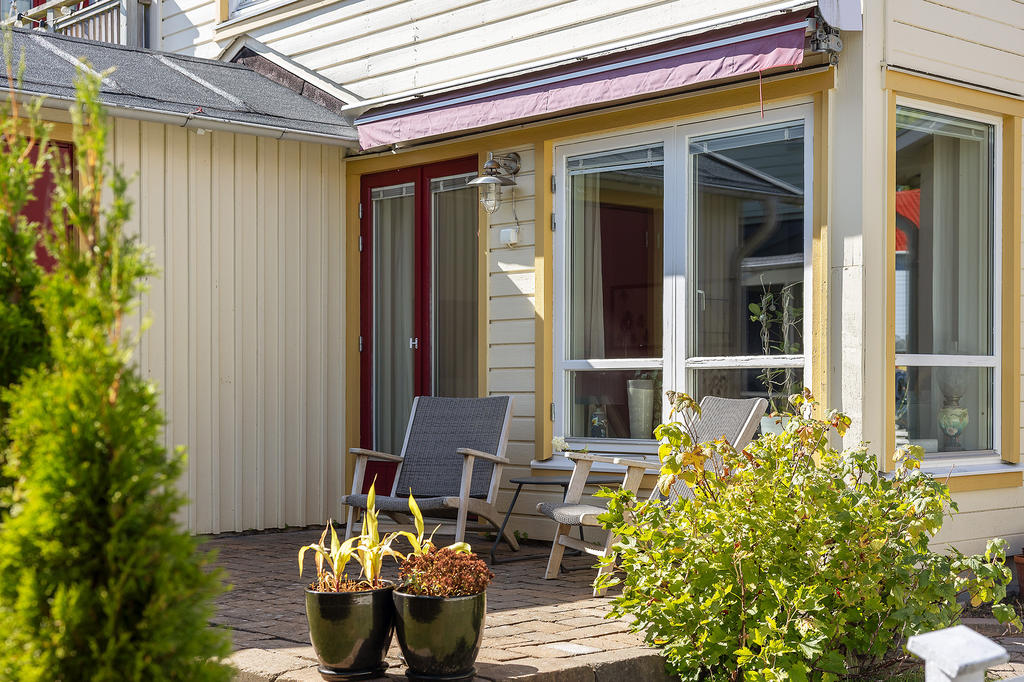 Härlig uteplats på baksidan