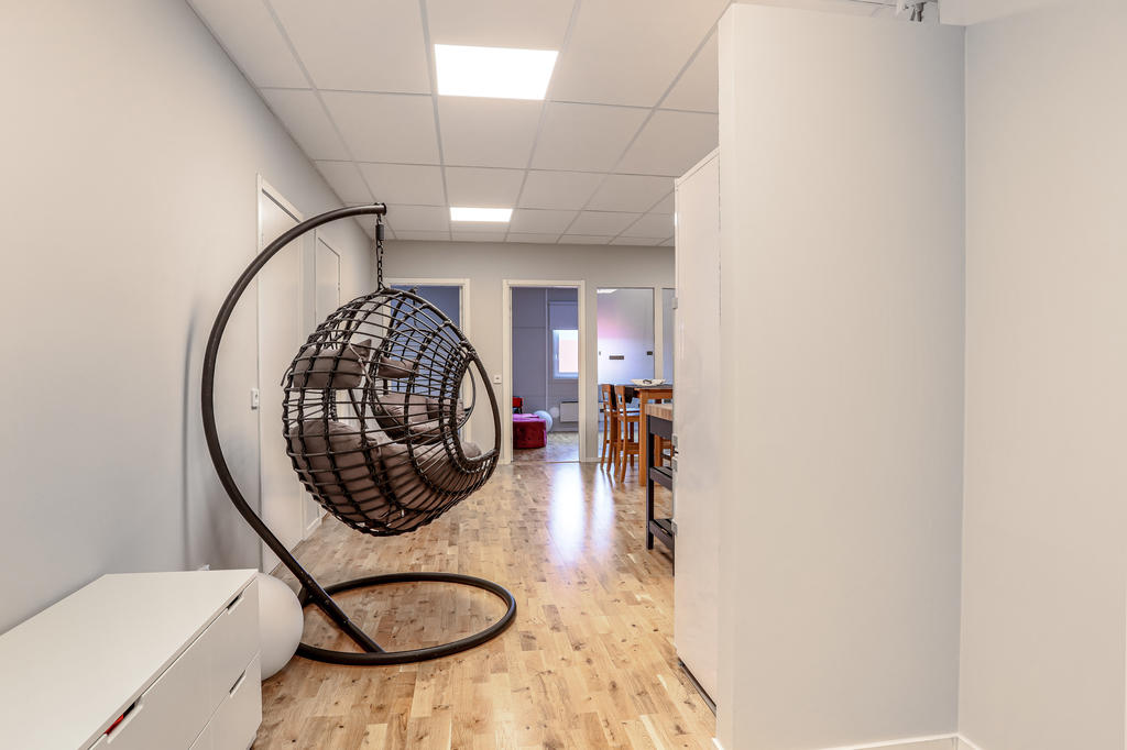 Översta våningen med kontor och konferens