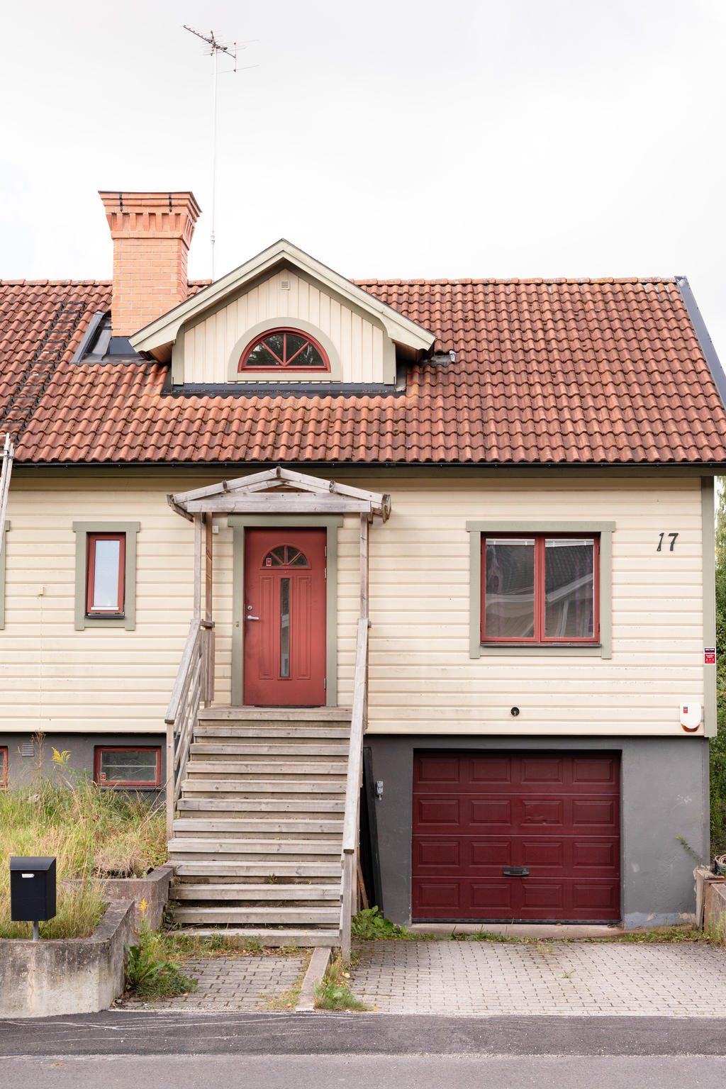 Framsida av huset