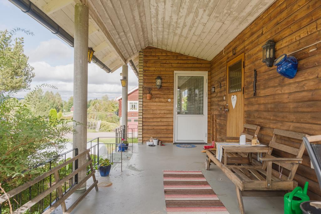 Verandan vid entrén