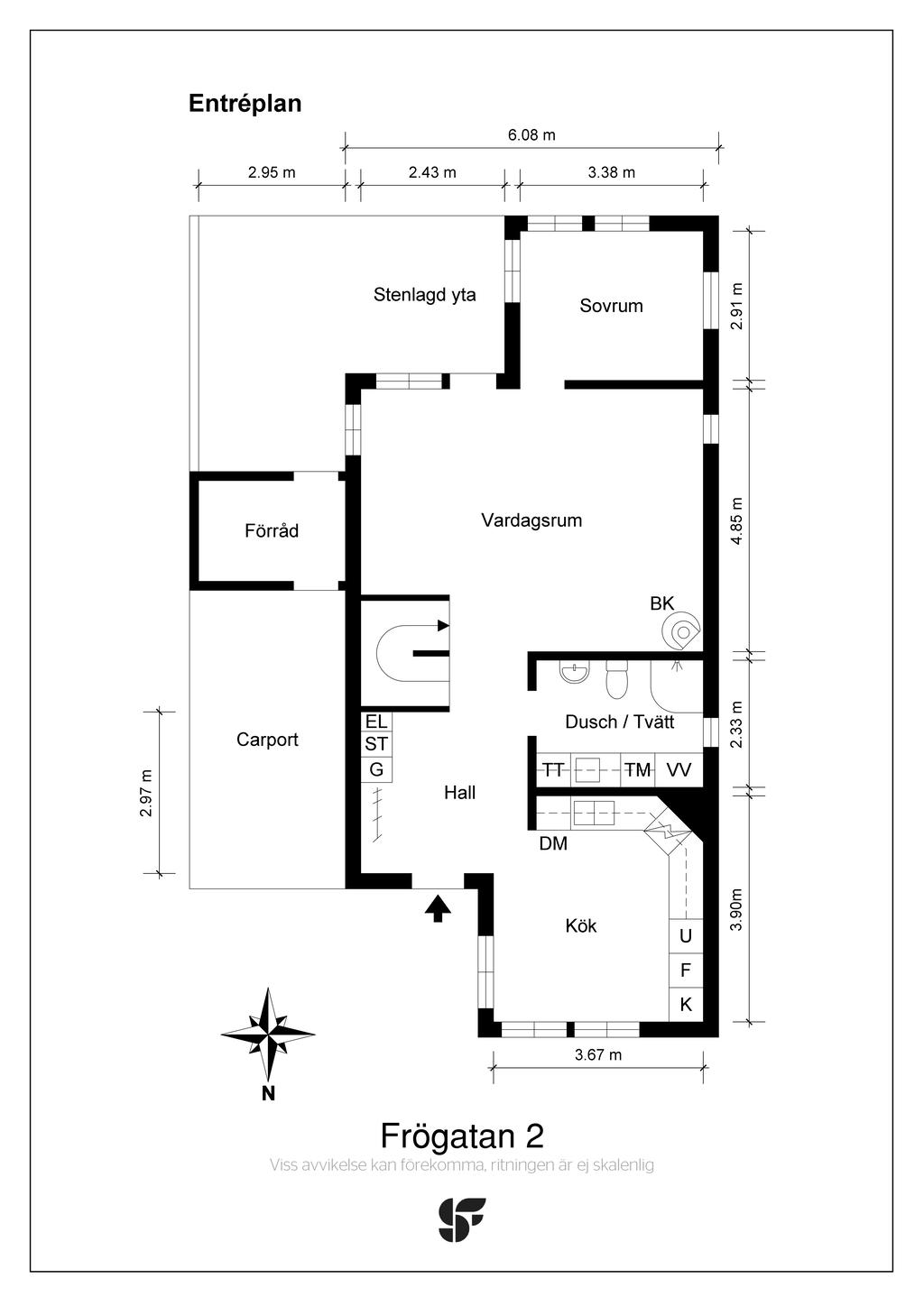 Planritning entréplan