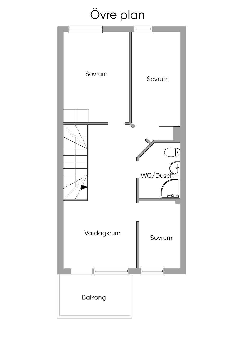 Planlösning. 