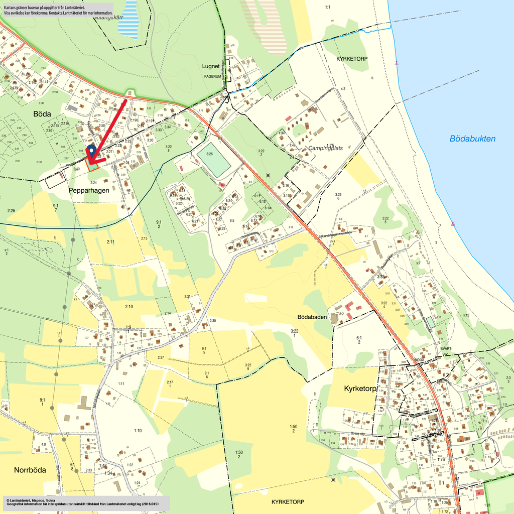 Pepparhagsgatan 22. 1 km till stranden 