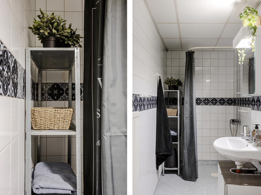 Fräscht badrum! Förberett för tvättmaskin!