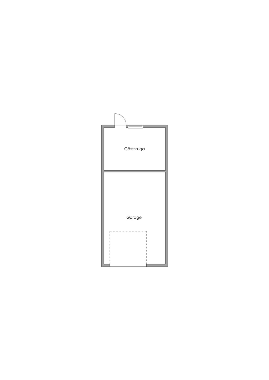 Garage och gäststuga
