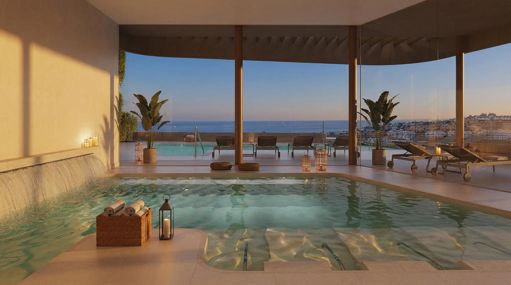 Indoor and outdoor pool