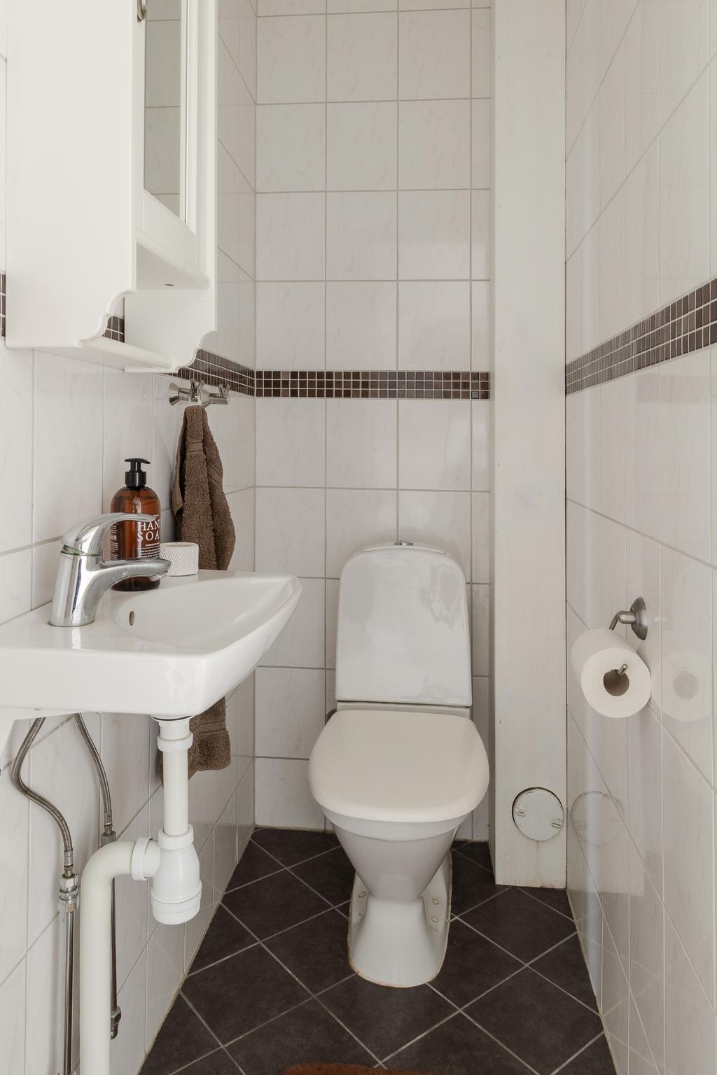 Separat WC med handfat.