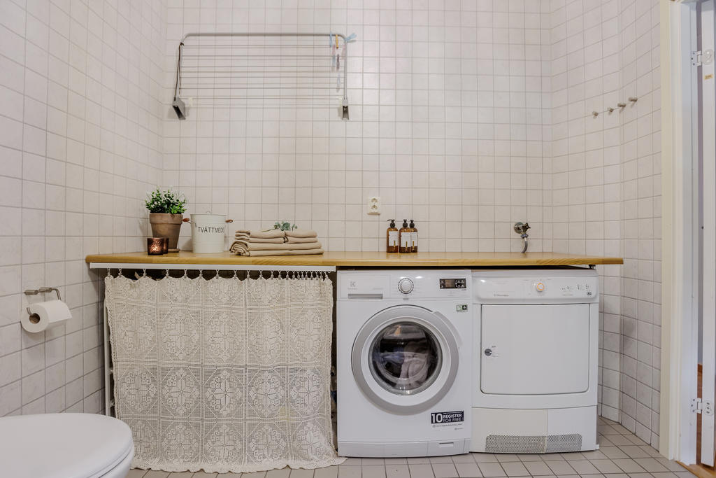Gott om plats för tvätt