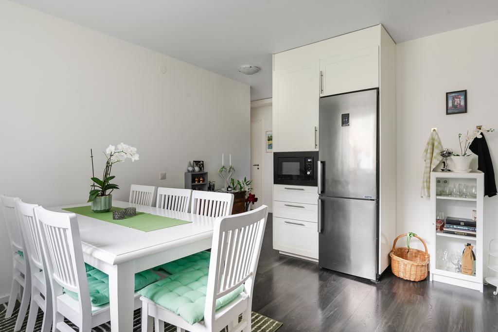 Här får du plats med ett större matbord för vänner och familj. 