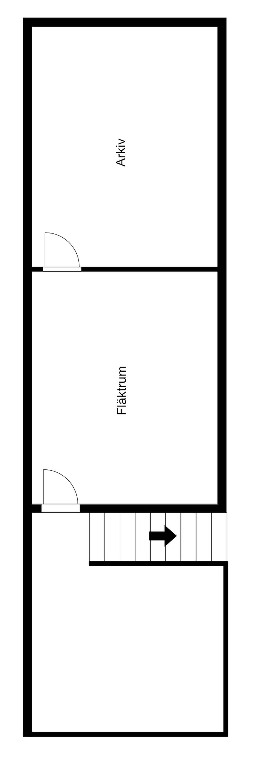 Vindsplan med entresol-plan