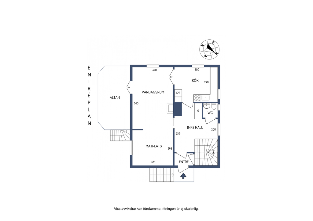 Planlösning, entréplan