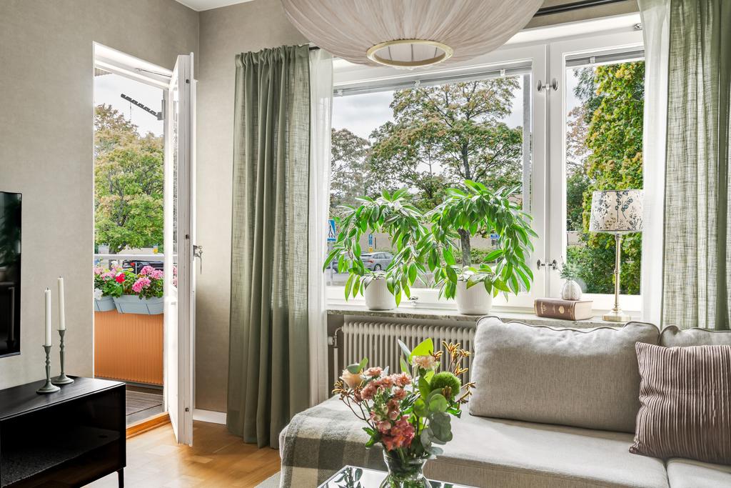 Utgång till balkong 