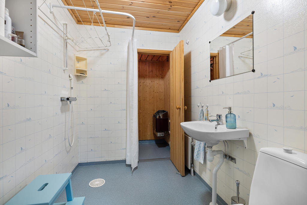 Badrum med bastu