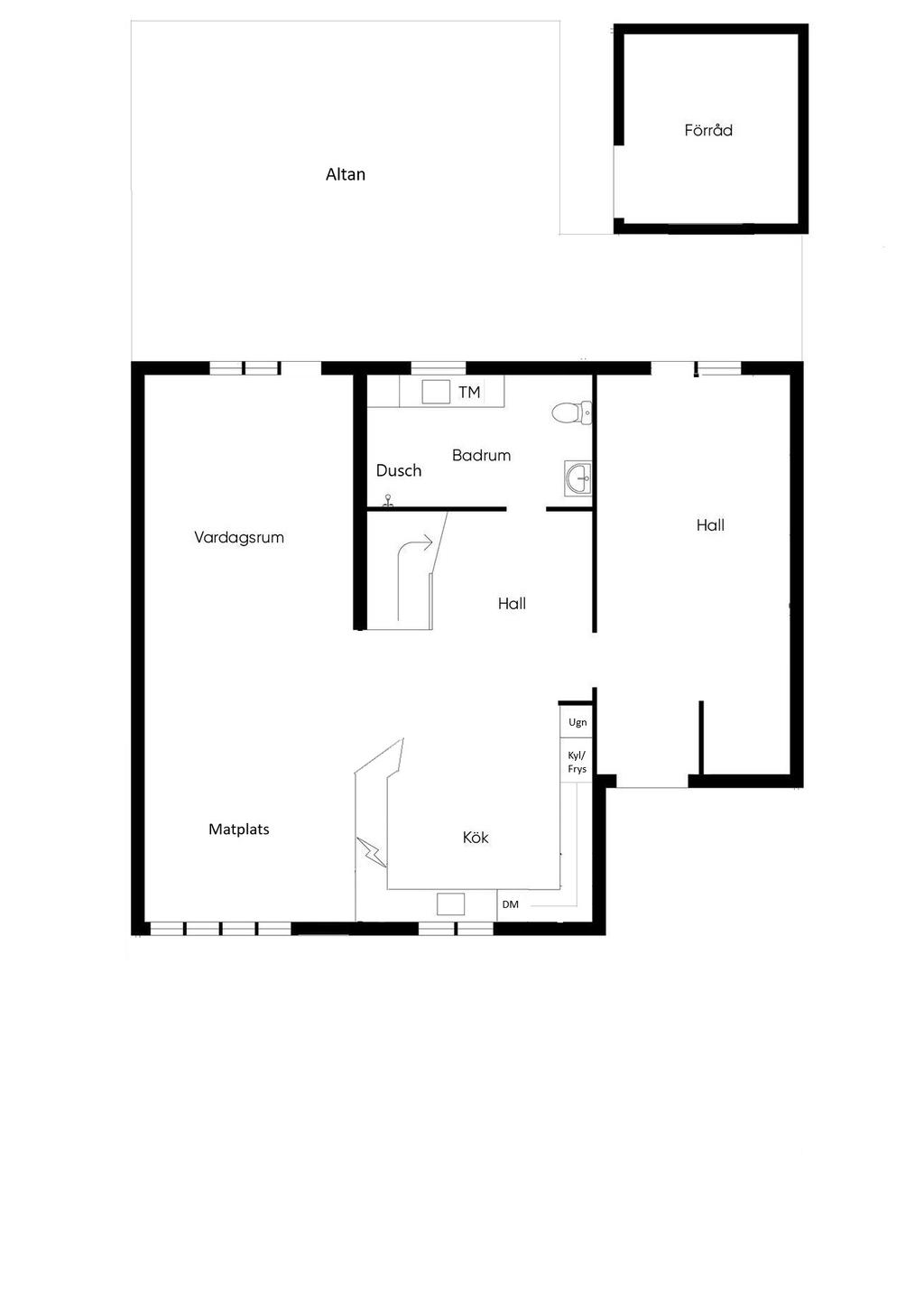 Planlösning entréplan