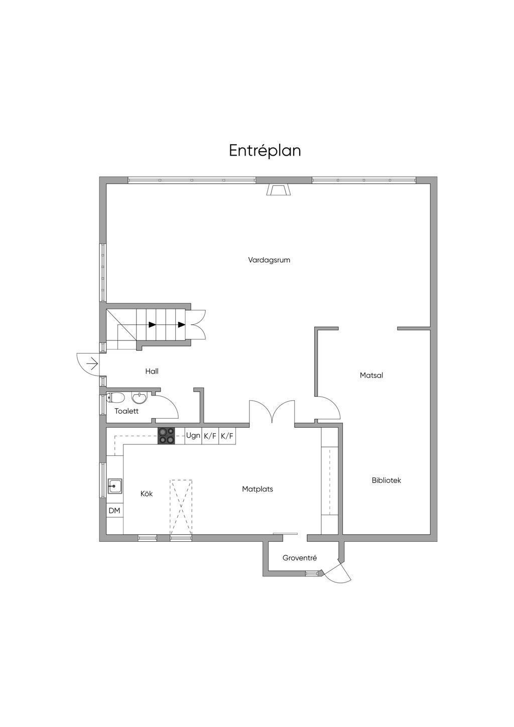 Planlösning entréplan