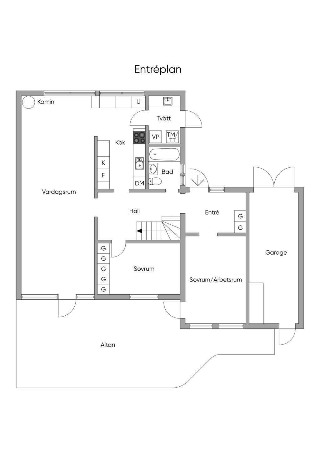 Planlösning entréplan