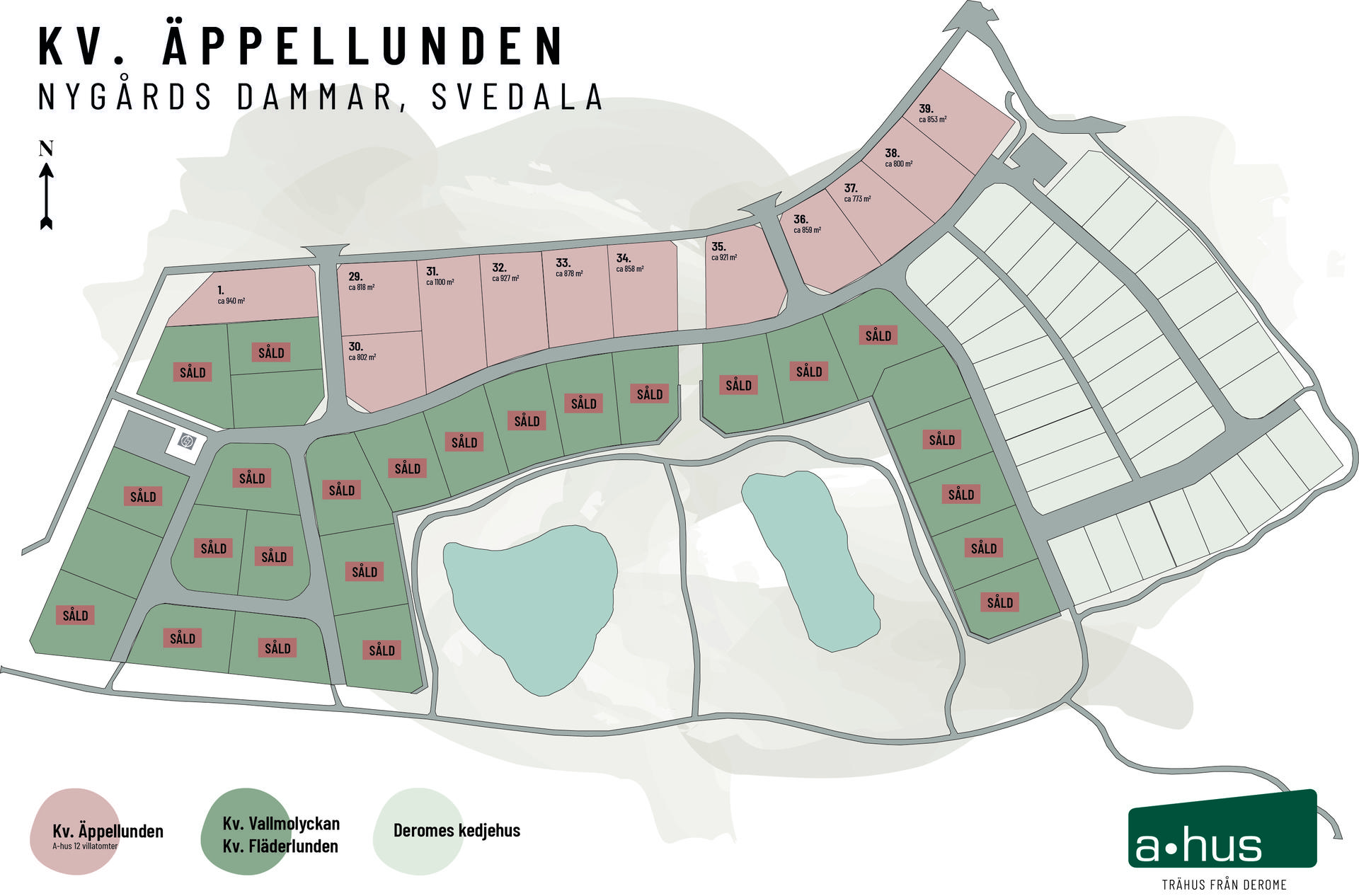Svedala, Nygårds Dammar - Kv. Äppellunden