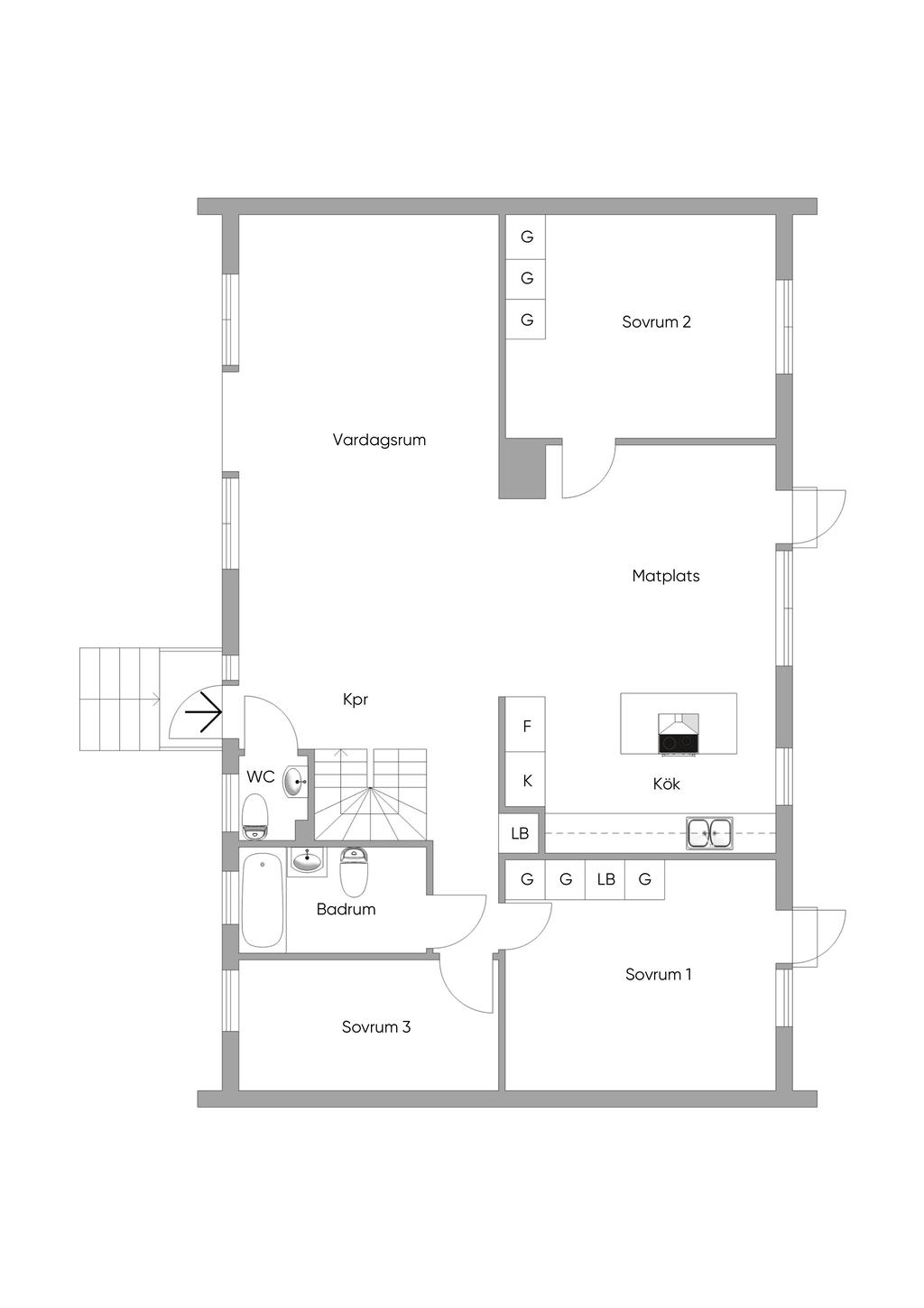 Planlösning Entréplan