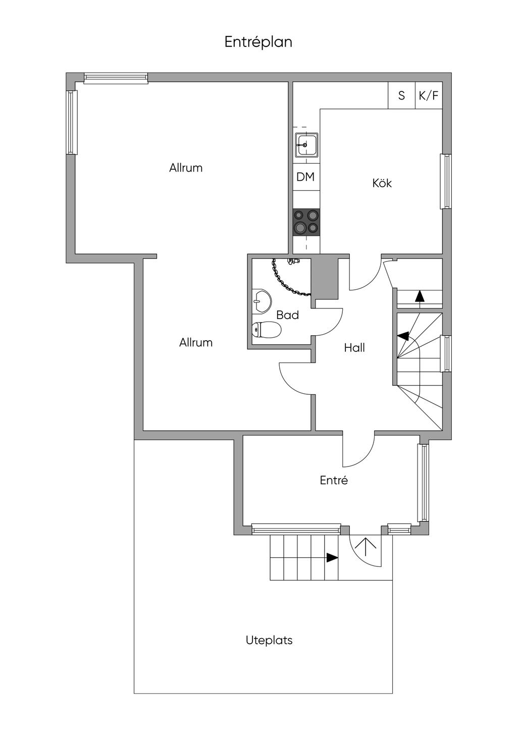 Planritning entréplan
