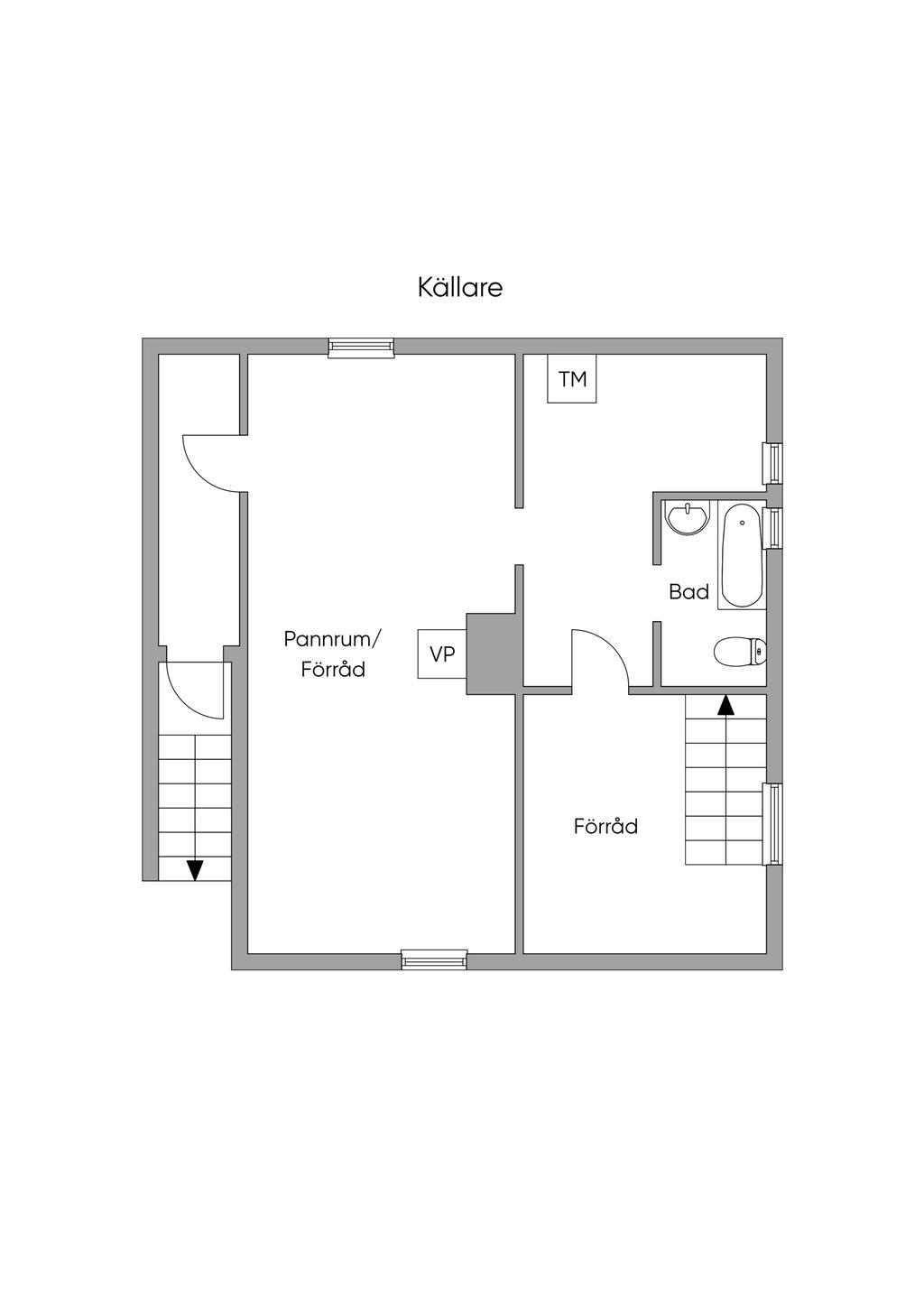 Planritning källare